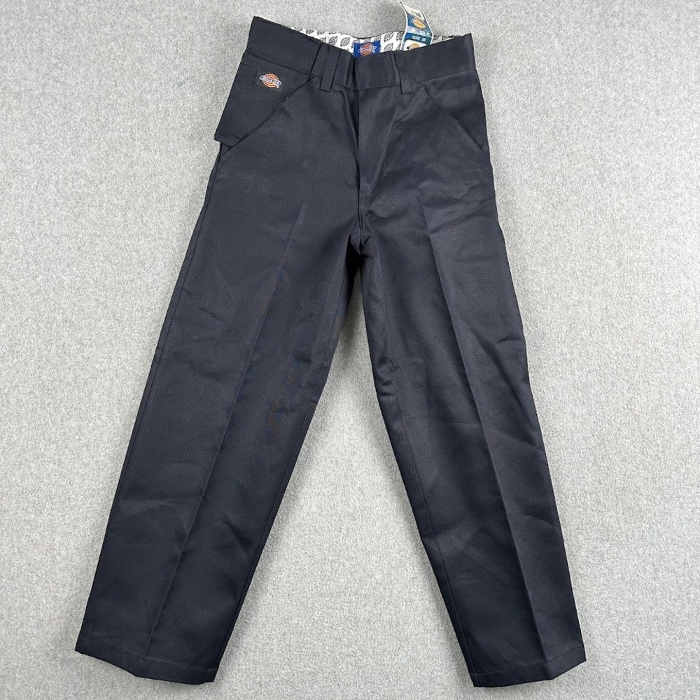 Dickies Womens 10 Black Straight Leg Work Pants NWT 25x25 Skater Classic Utility